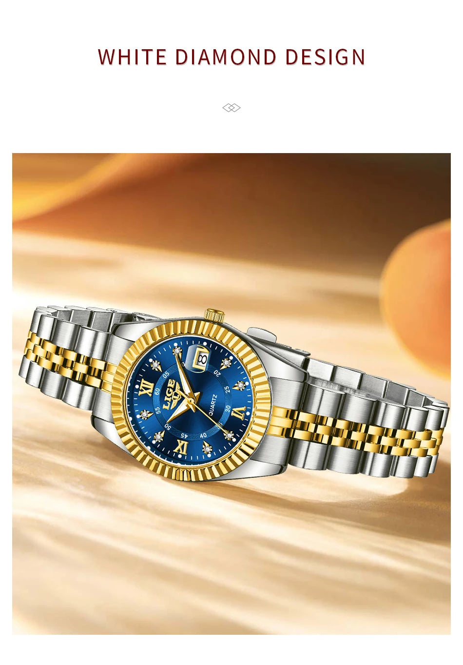LIGE Luxury Watch For Women