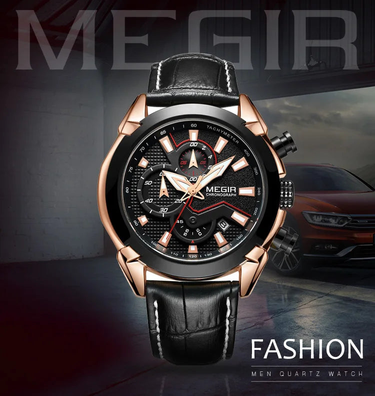 Megir Men's Chronograph Quartz Watch