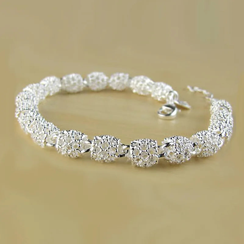 Sterling Silver Bracelet Zirconia