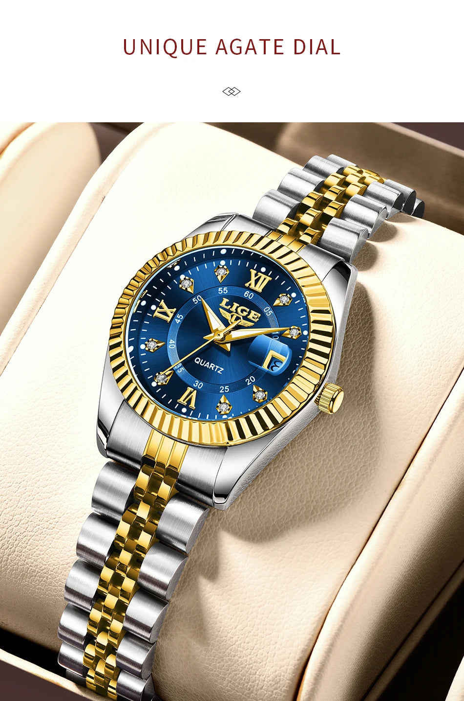 LIGE Luxury Watch For Women