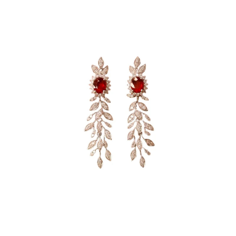 silver vintage earrings for women