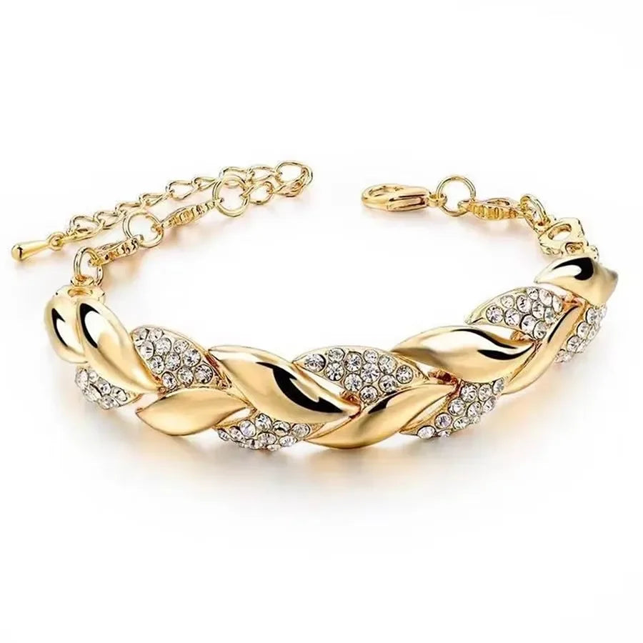 Luxury Braided Leaf Bracelet