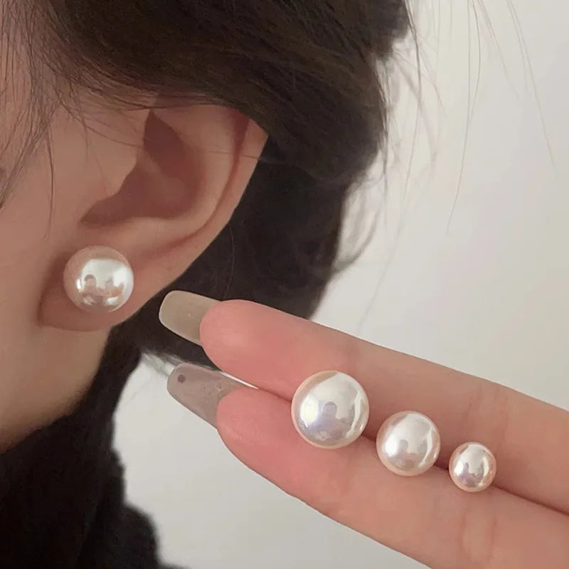 Sterling Silver Pearl Earrings for Woman