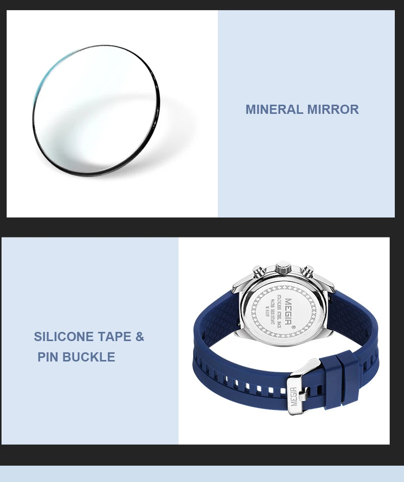 MEGIR Men Fashion Sports Watch