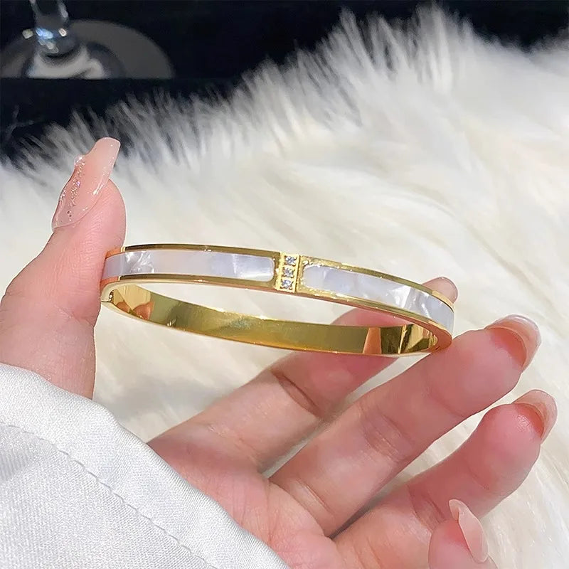 Elegant 8-piece Stainless Steel Bracelet
