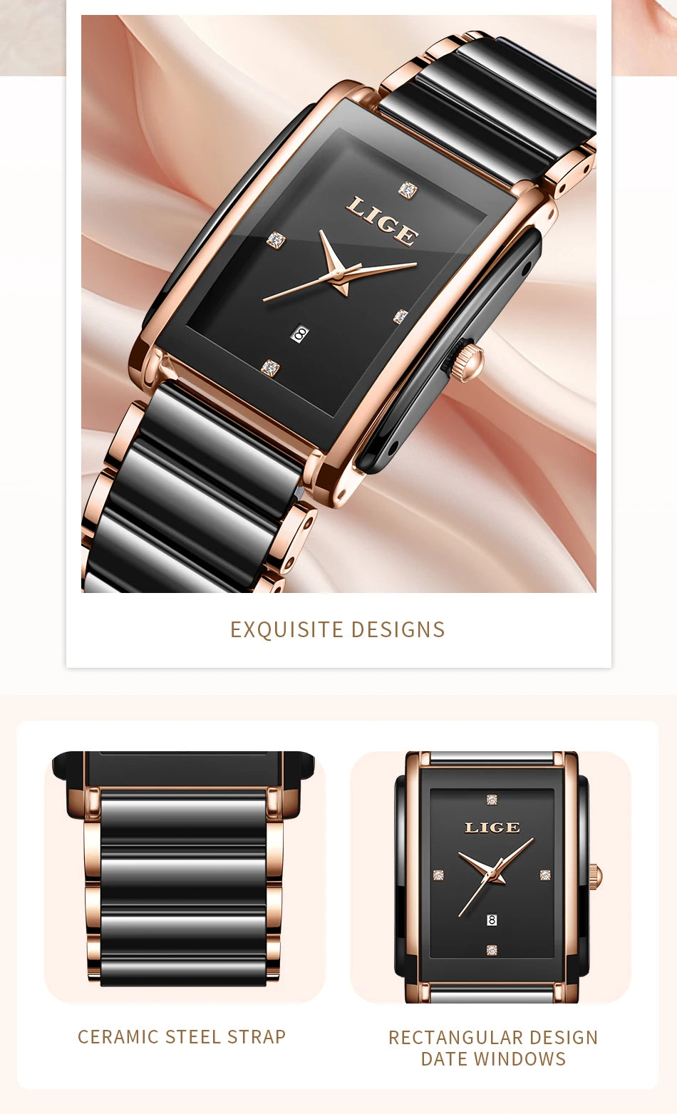 LIGE Elegant Watch for Women