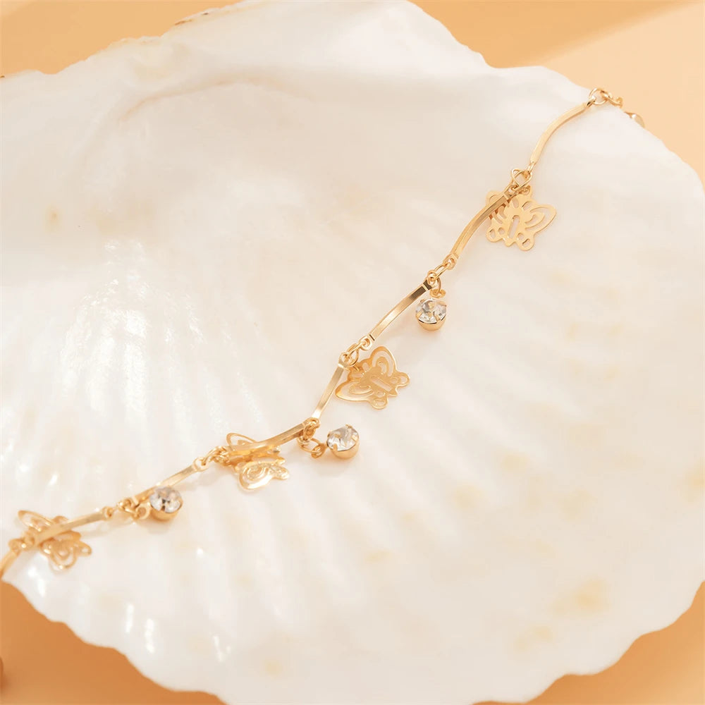 Indian Gold Color Pearl Butterfly Tassel Earrings Nose Clip Chain For Women Boho Non Pierceing Nose Ring Body Jewelry