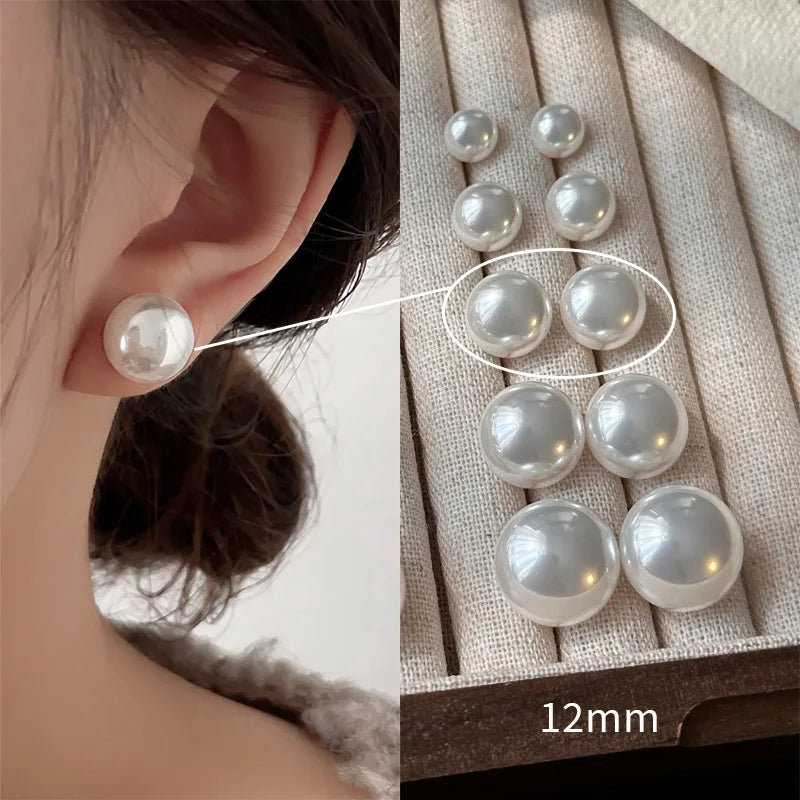 Sterling Silver Pearl Earrings for Woman