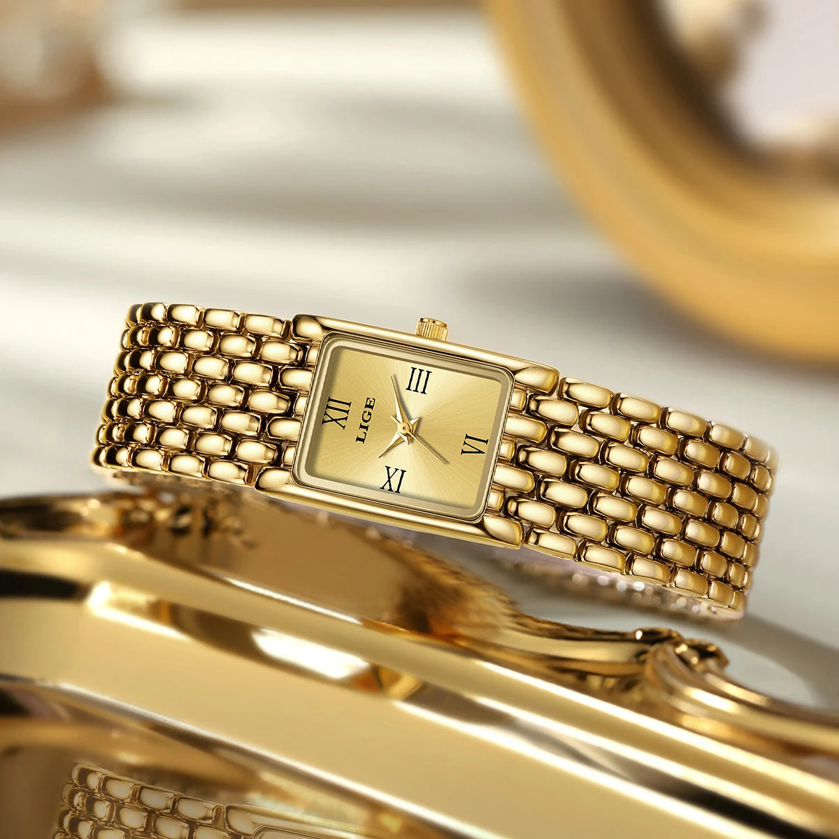 LIGE Gold Watch for Women