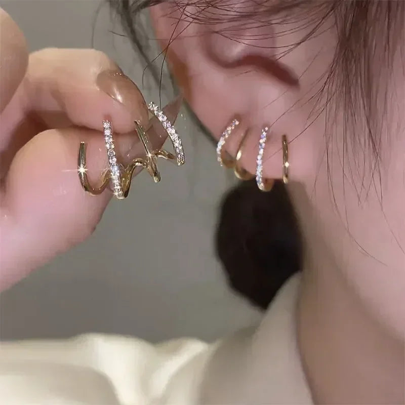 New Minimalist Long Wavy Fringe Earrings New Women Fashionable Hanging Earrings High-End Jewelry Minimalist Accessories Gifts