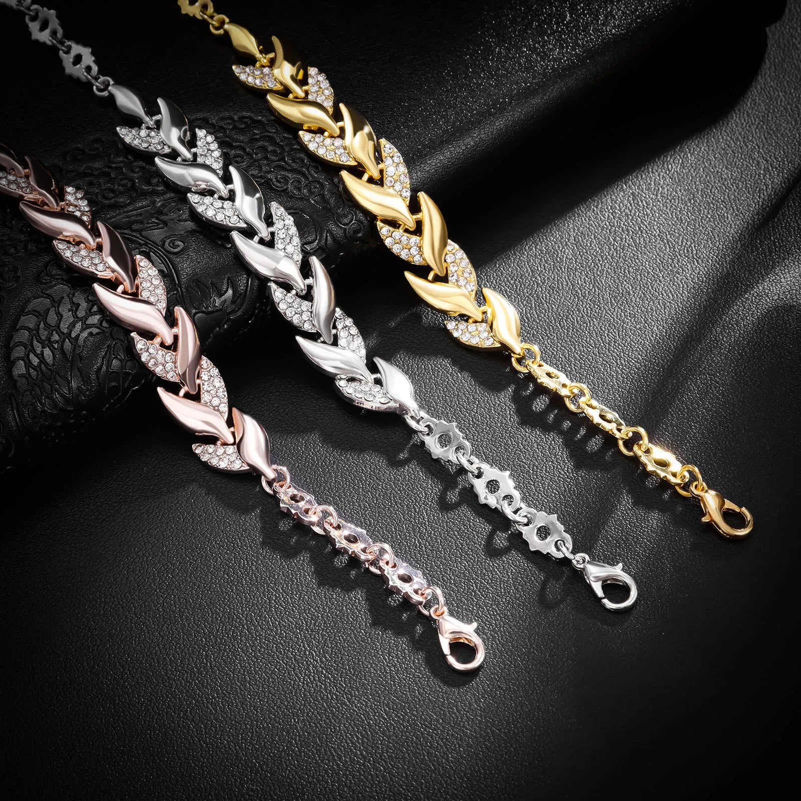Luxury Braided Leaf Bracelet