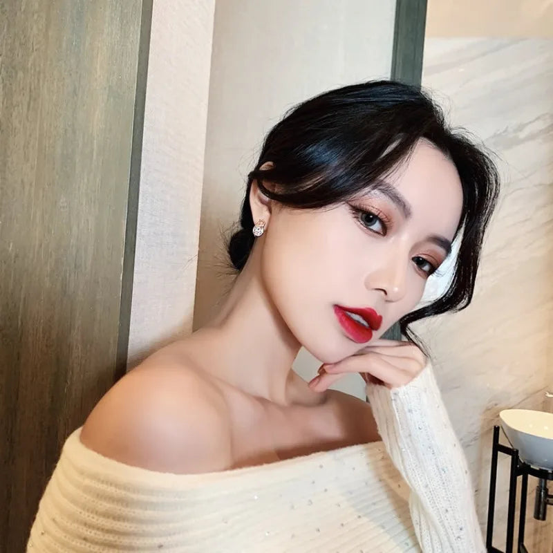 Asymmetric D-shaped Earrings