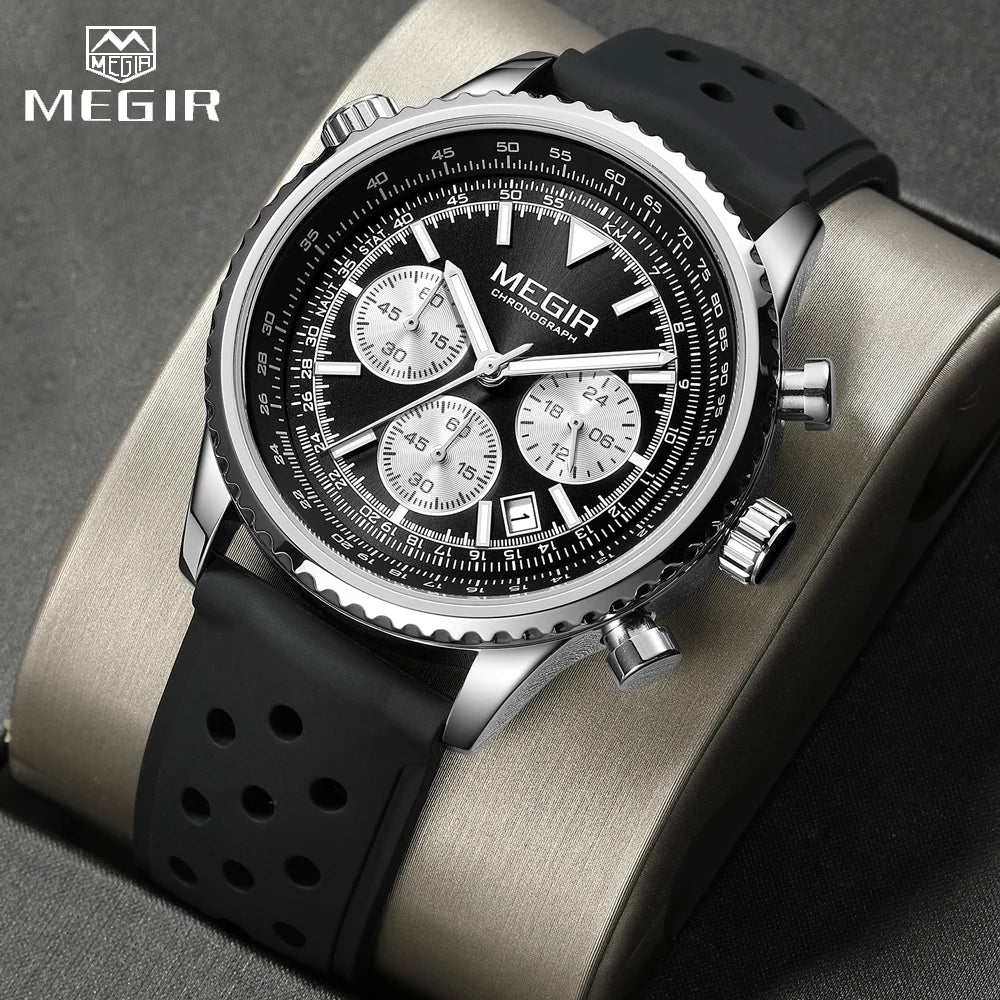 MEGIR Brand Original Luxury Fashion Watch for Men