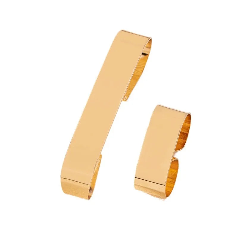 Geometric Bracelet Ring Set Women