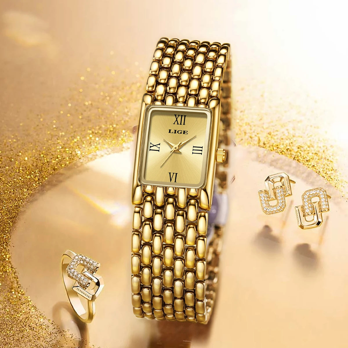 LIGE Gold Watch for Women