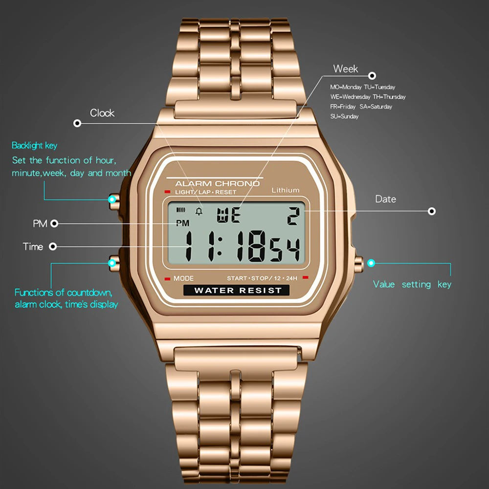 Elegant Digital Watch For Women