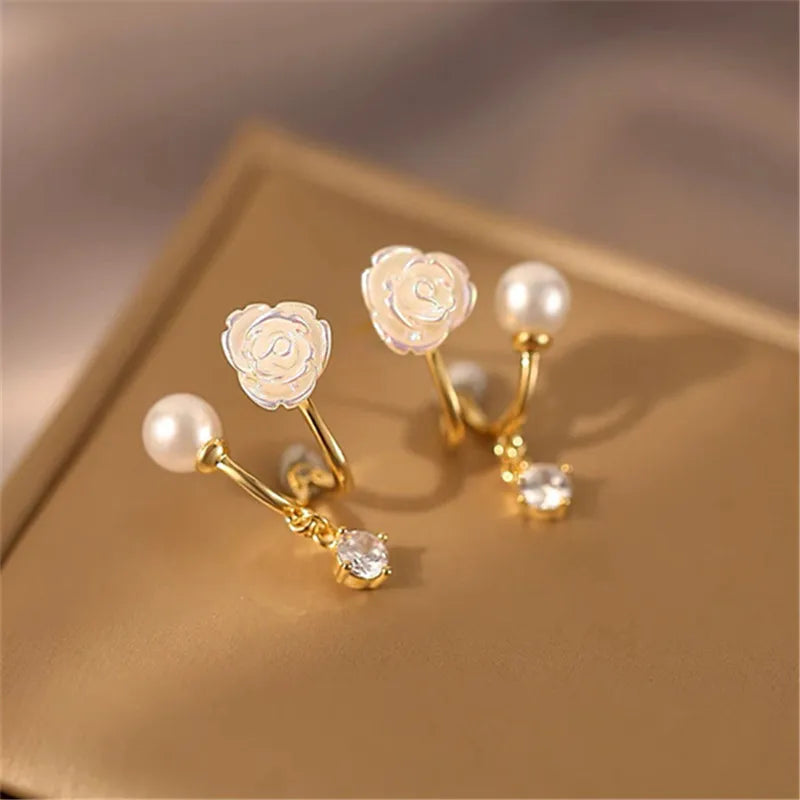 2023 New Fashion Trend Unique Design Elegant Delicate Geometric Round Earrings For Women Jewelry Wedding Party Premium Gifts