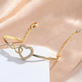 ‌Heart Bracelet with Extender Chain