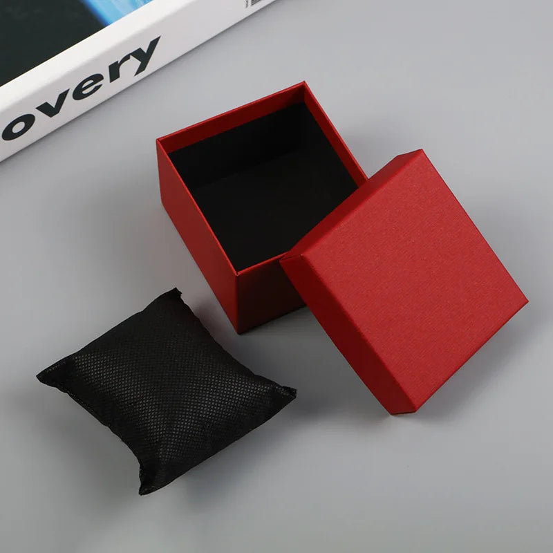 Luxury Black Single Watch Gift Box with Pillow Wristwatch Bracelet Display Case Watch Organizer Display Bracelet Packaging Box
