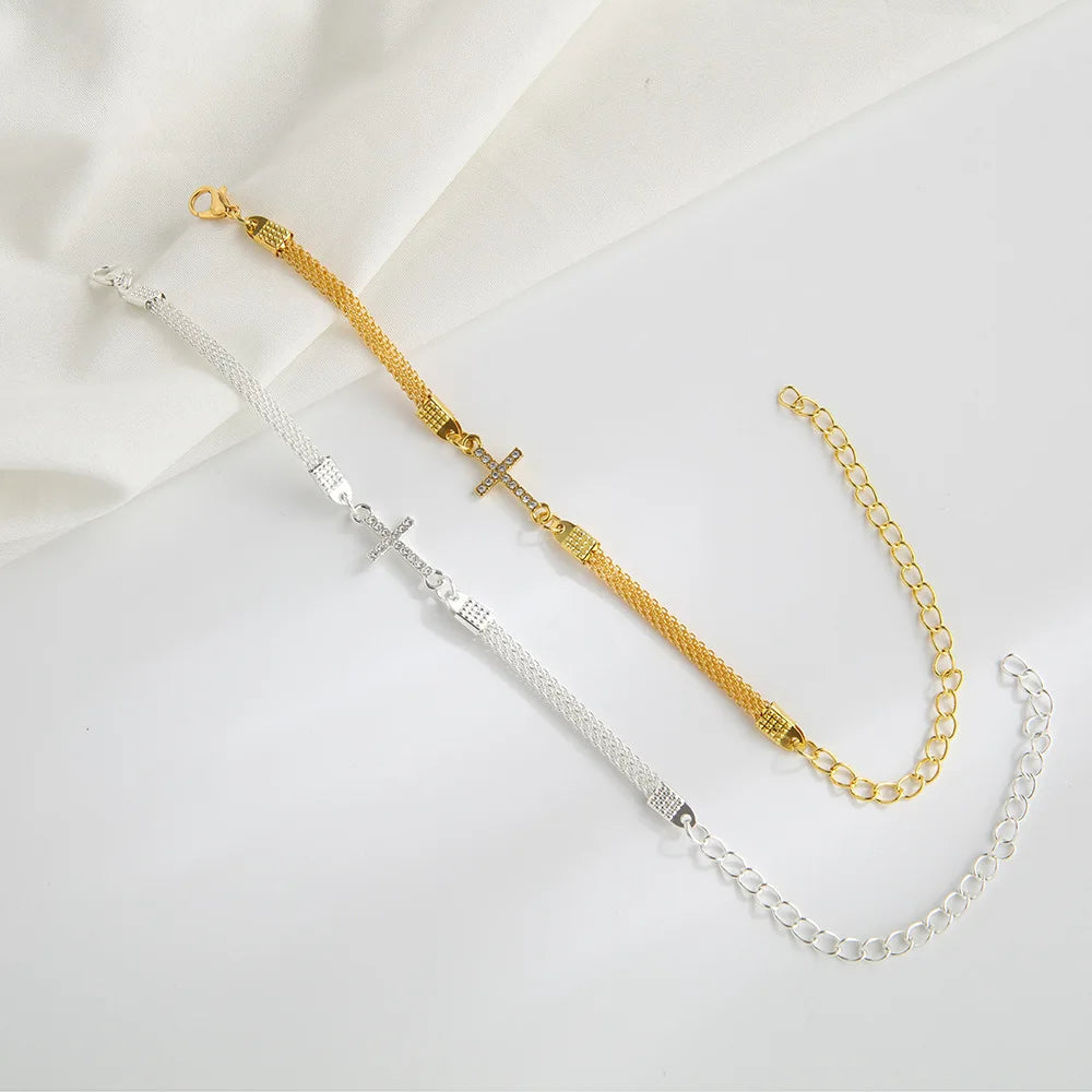 Handmade Braided Mesh Chain Faith Bracelet For Men and Women