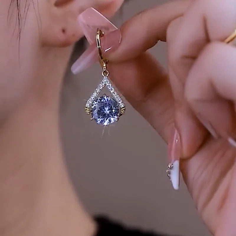 2023 New Fashion Trend Unique Design Elegant Delicate Geometric Round Earrings For Women Jewelry Wedding Party Premium Gifts