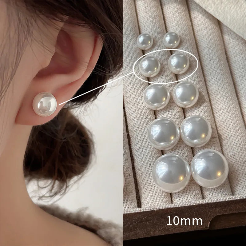 Sterling Silver Pearl Earrings for Woman