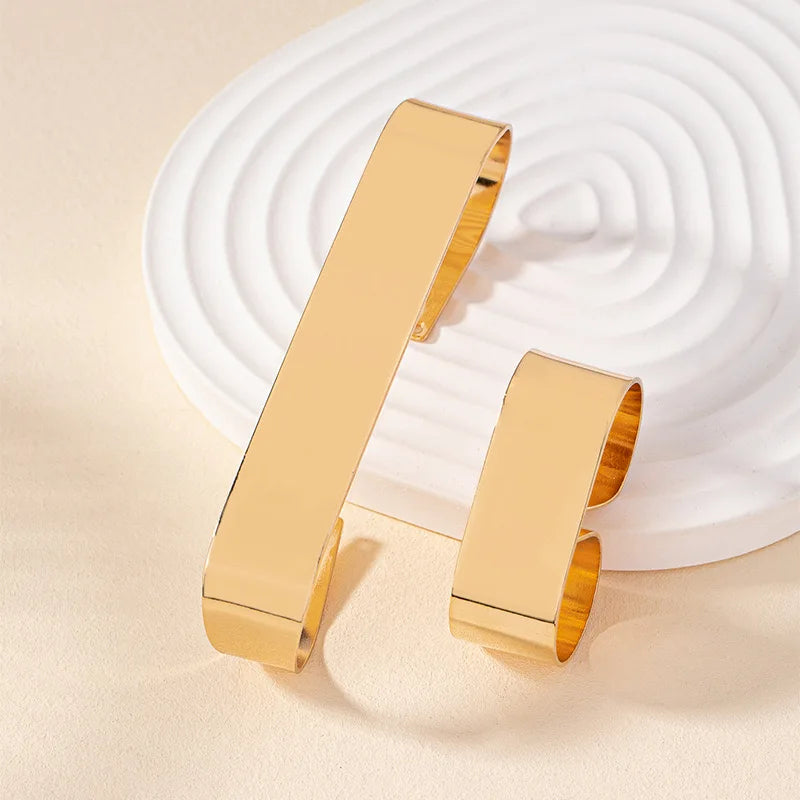 Geometric Bracelet Ring Set Women