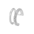 Fashion Exquisite Rhinestone Decor Ear Cuff Earring for Woman Ear 2025 Summer New Arrival Christmas Jewelry Gift