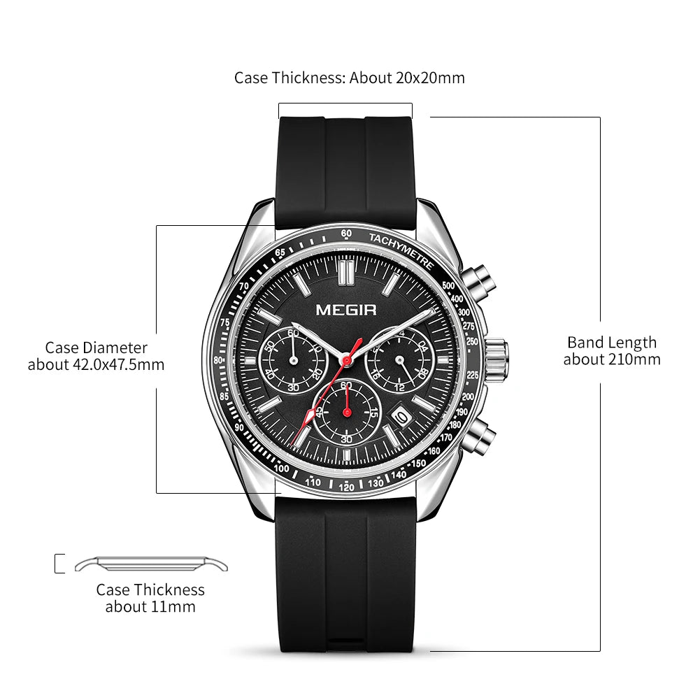 MEGIR Men Fashion Sports Watch
