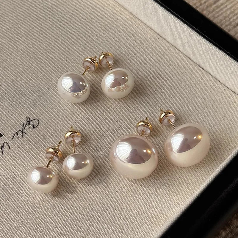 Sterling Silver Pearl Earrings for Woman